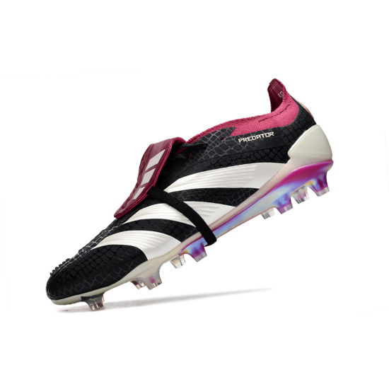 Predator 30 Elite FG Fold Over Tongue - Black Burgundy - Image 2