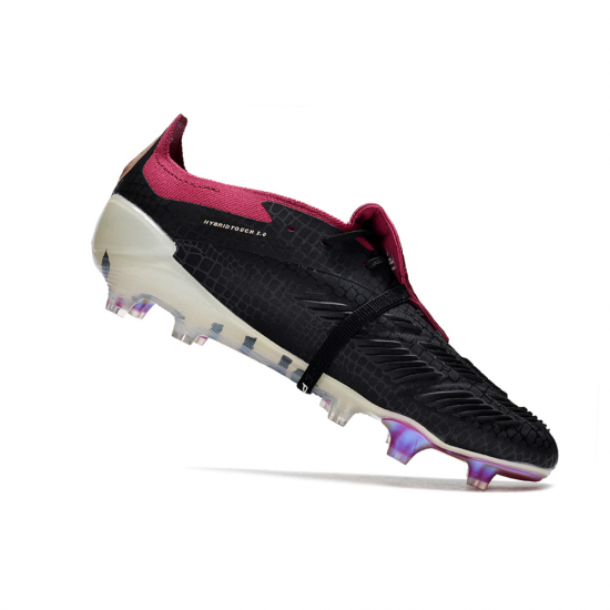 Predator 30 Elite FG Fold Over Tongue - Black Burgundy - Image 3