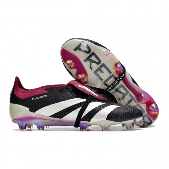 Predator 30 Elite FG Fold Over Tongue - Black Burgundy - Image 5