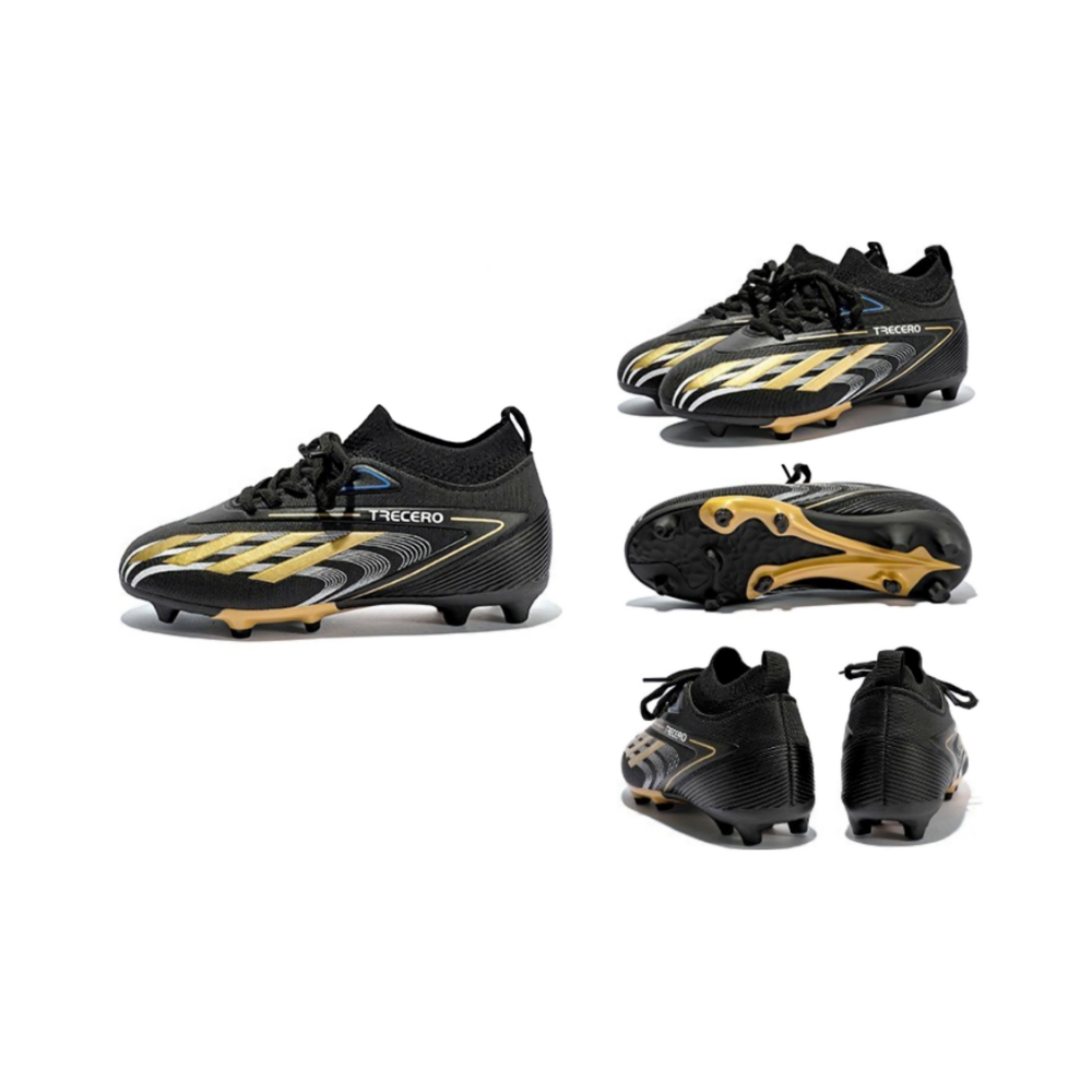 Trecero Football Boots AG/FG – Black Gold - Image 2
