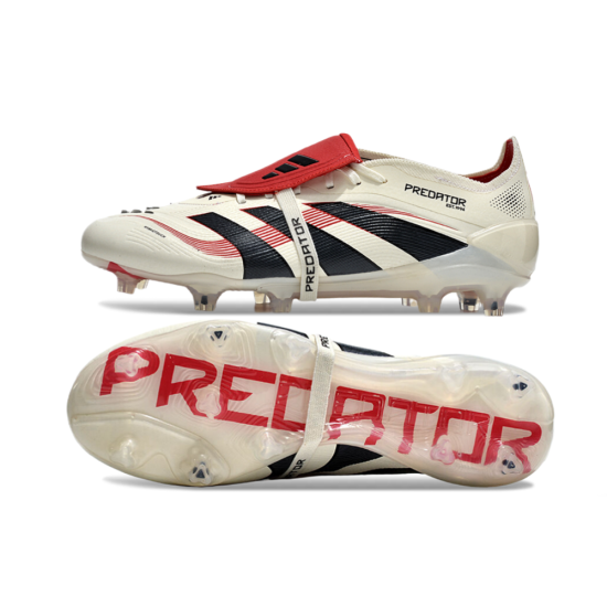 Predator 25 Elite FG Fold Over Tongue - Beige Red